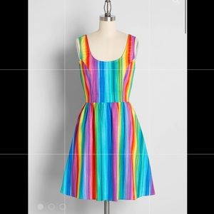 On Every Spectrum Fit and Flare Dress by Retrolicious - Size XL